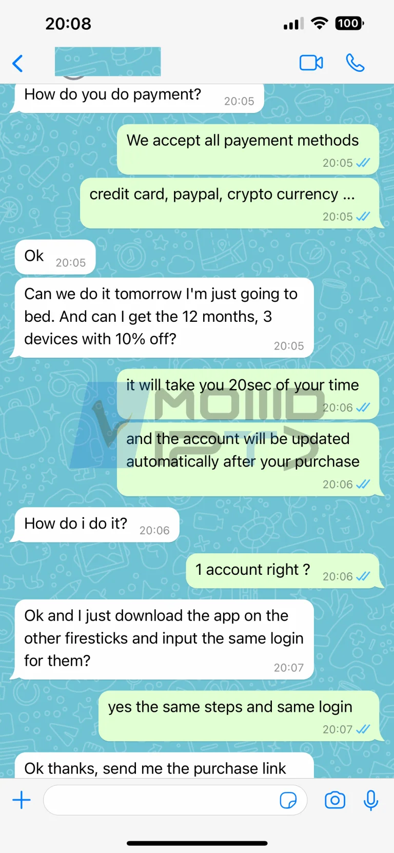 IPTV Ireland verified WhatsApp reviews from real customers sharing their experience with IPTV Subscription and streaming quality