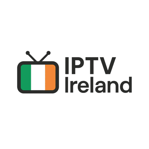 IPTV Ireland logo with Irish flag inside a TV icon